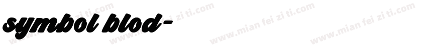 symbol blod字体转换